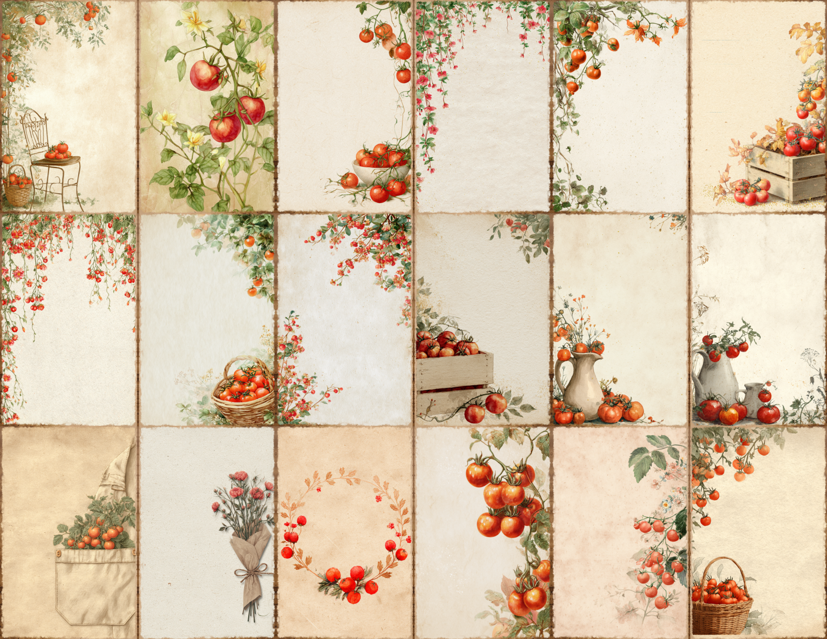 Tomato Vine Journal Pages