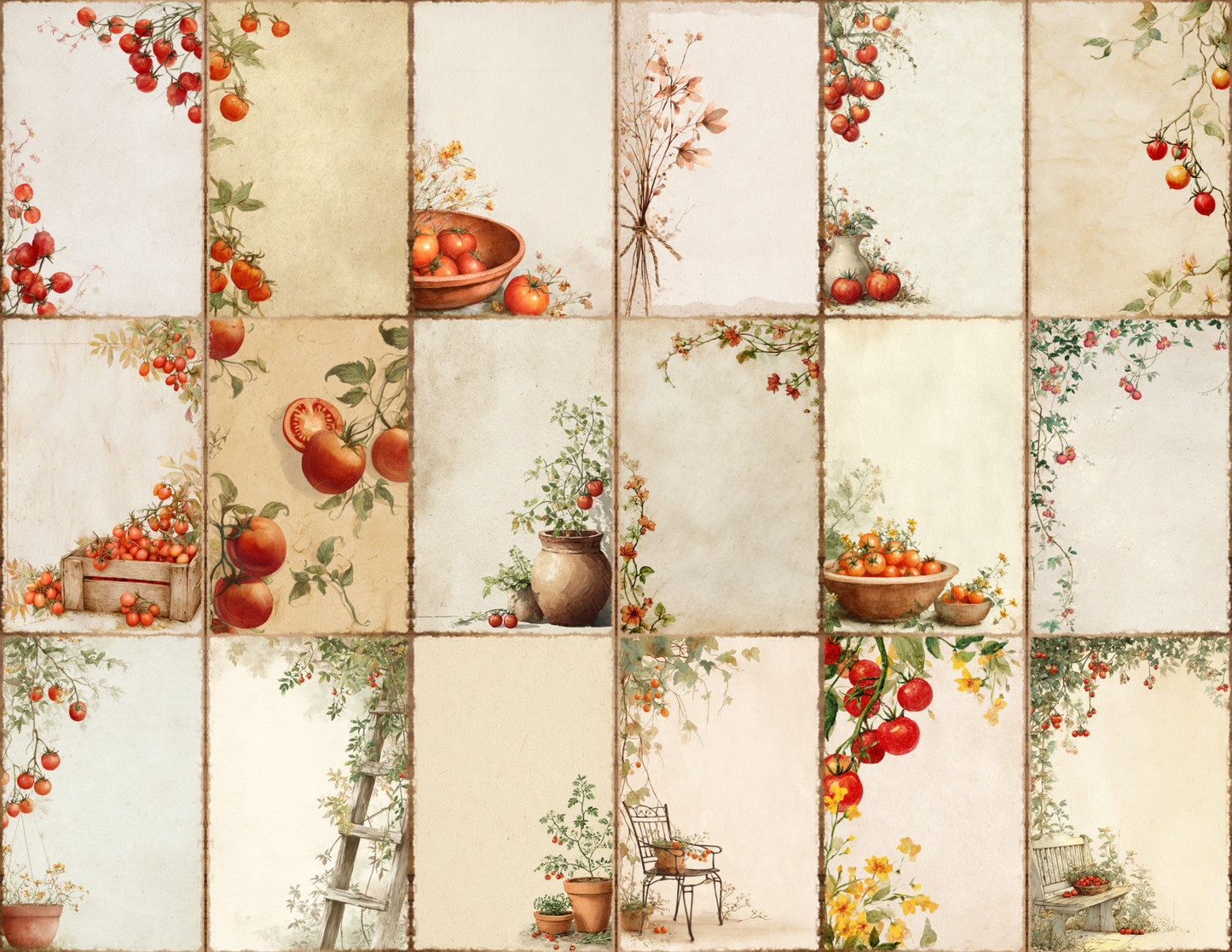 Tomato Vine Journal Pages