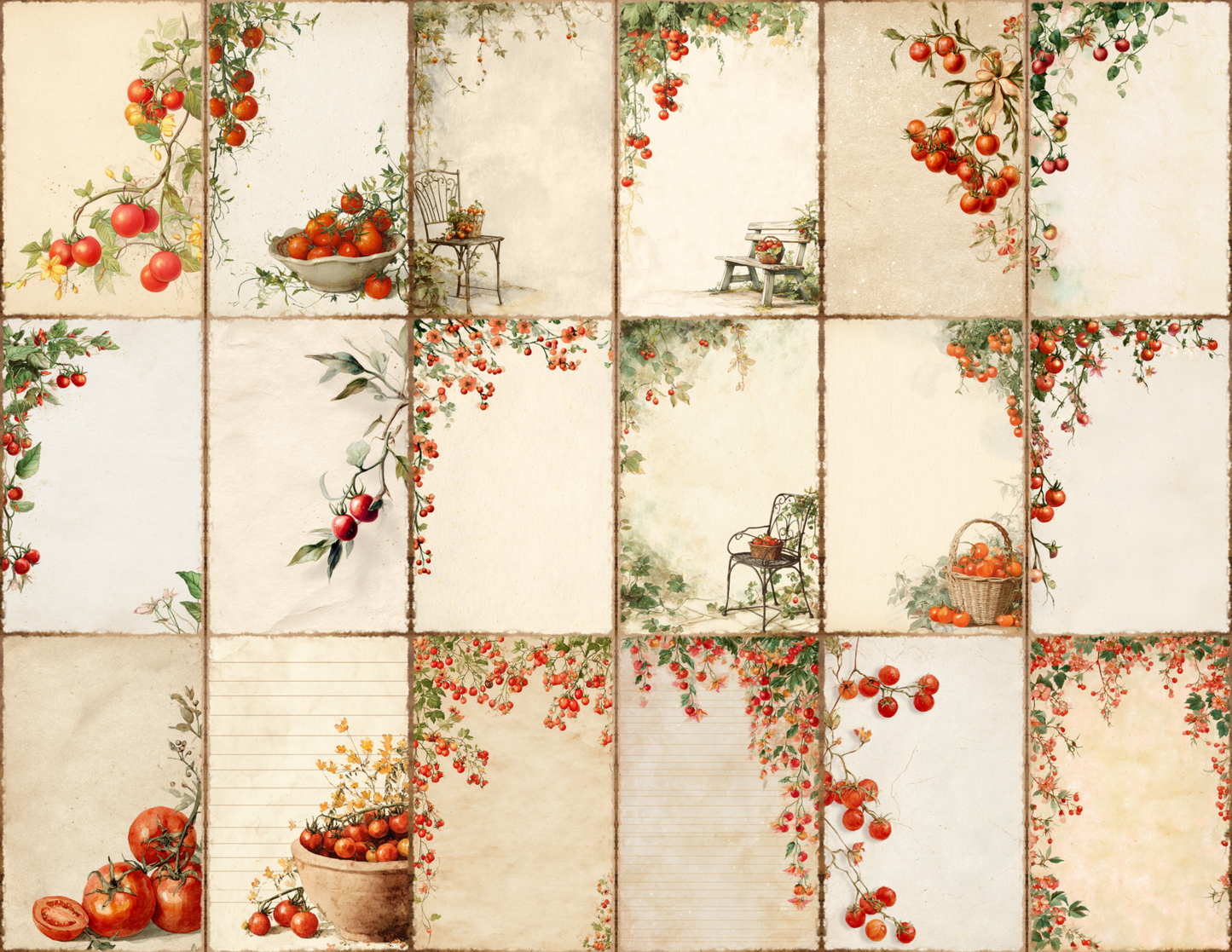 Tomato Vine Journal Pages