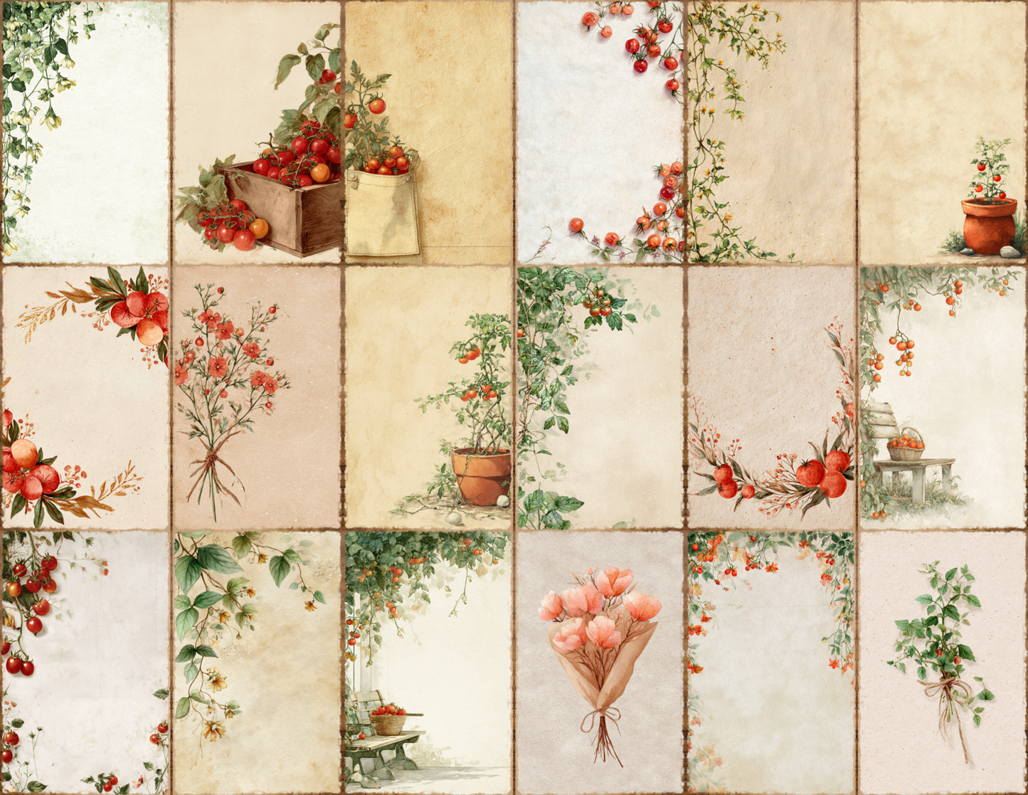 Tomato Vine Journal Pages