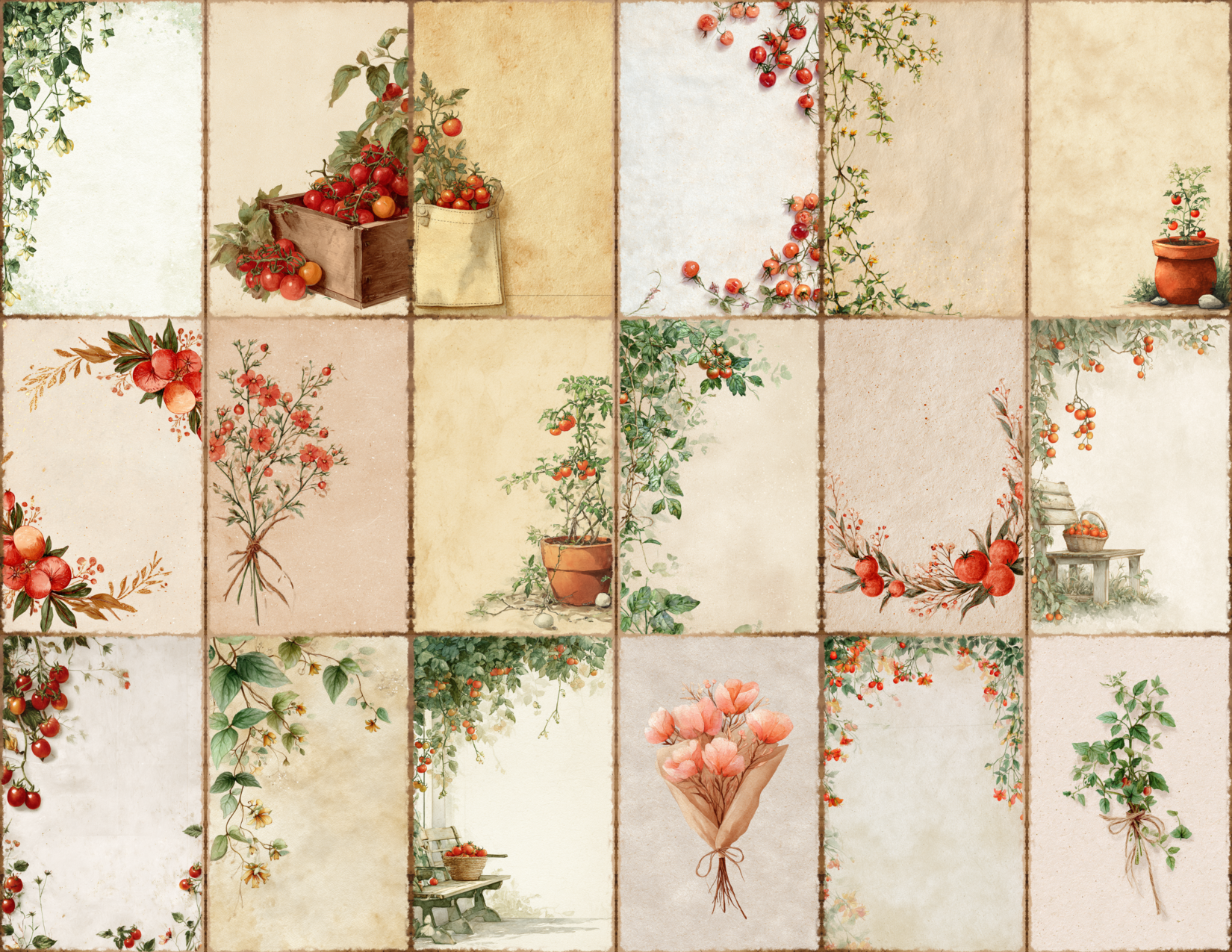 Tomato Vine Journal Pages