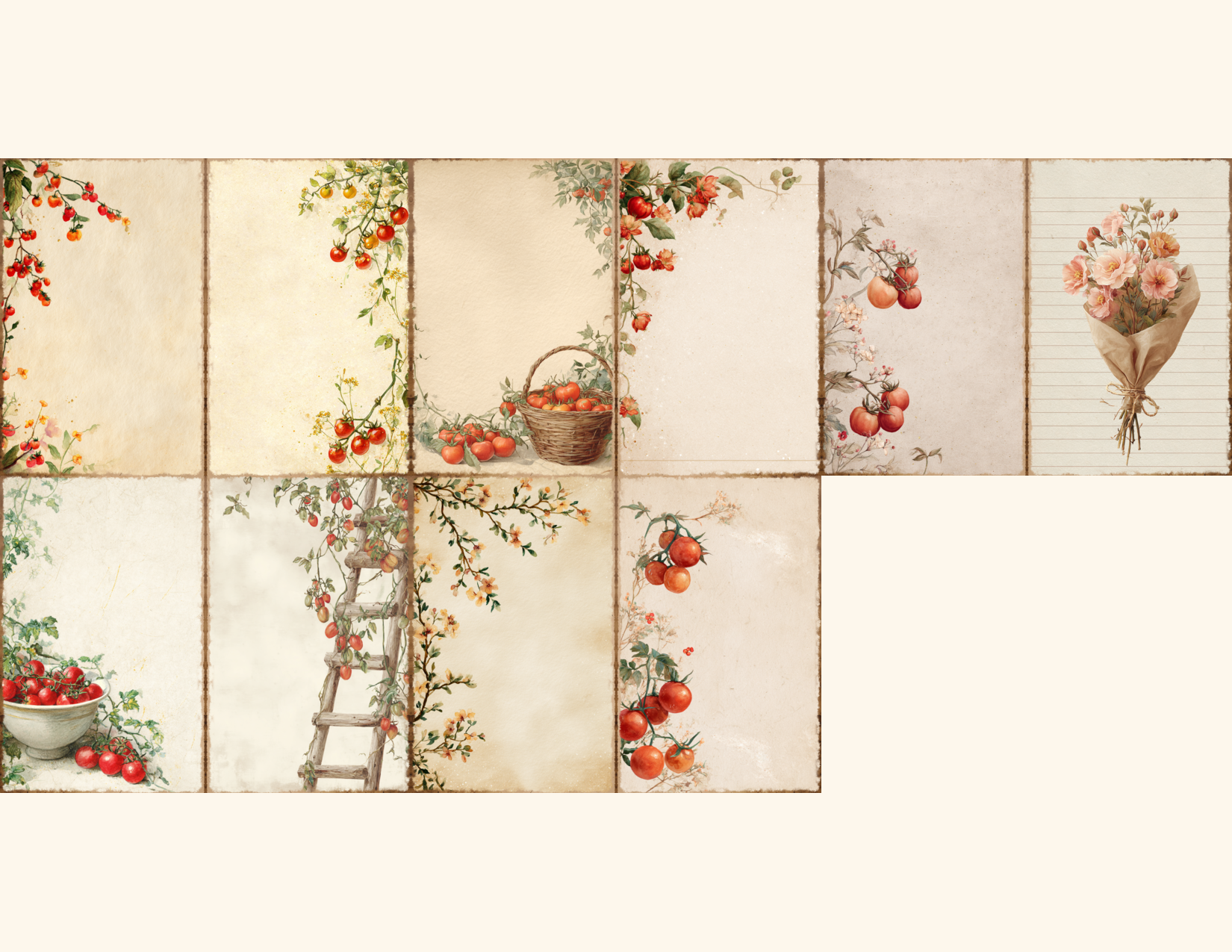 Tomato Vine Journal Pages