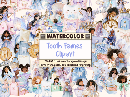 Tooth Fairy Watercolor Clipart