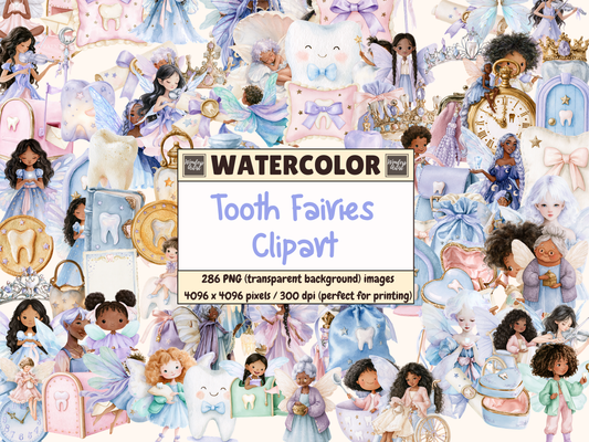 Tooth Fairy Watercolor Clipart