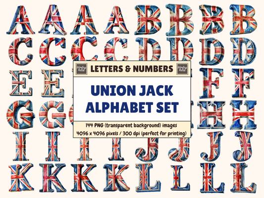 Union Jack Alphabet & Numbers