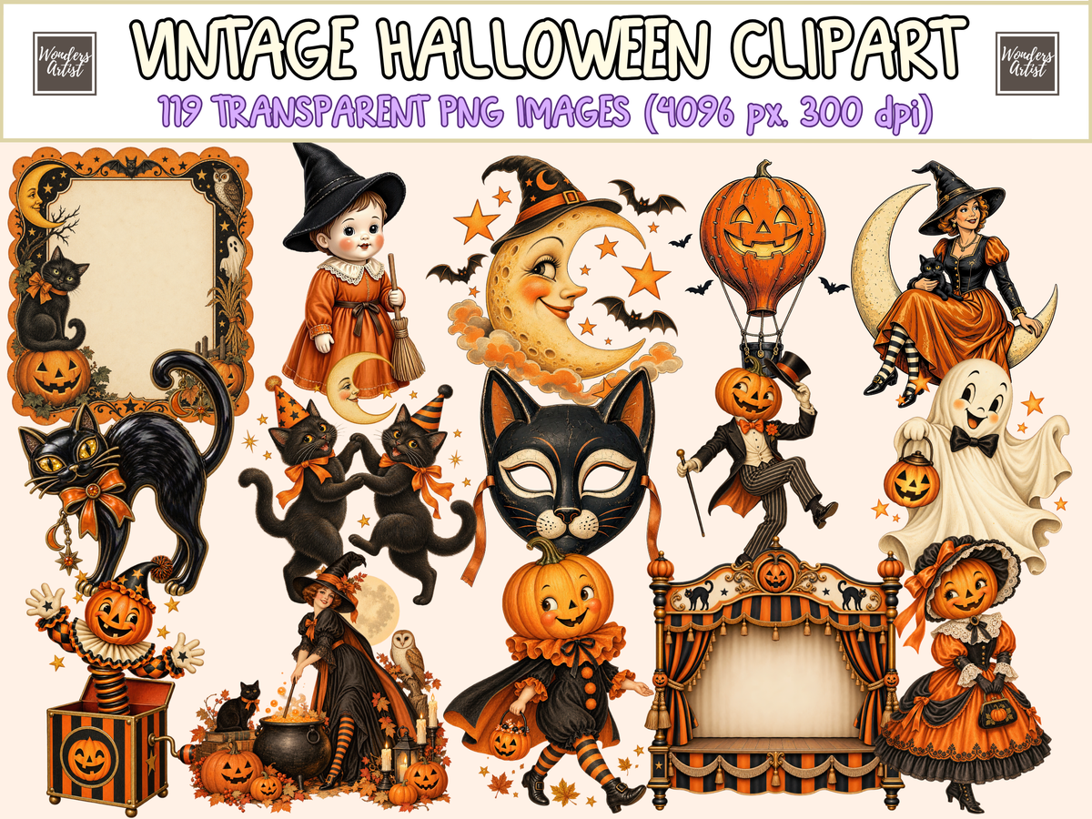 Vintage Halloween Clipart