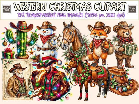 Western Christmas Clipart
