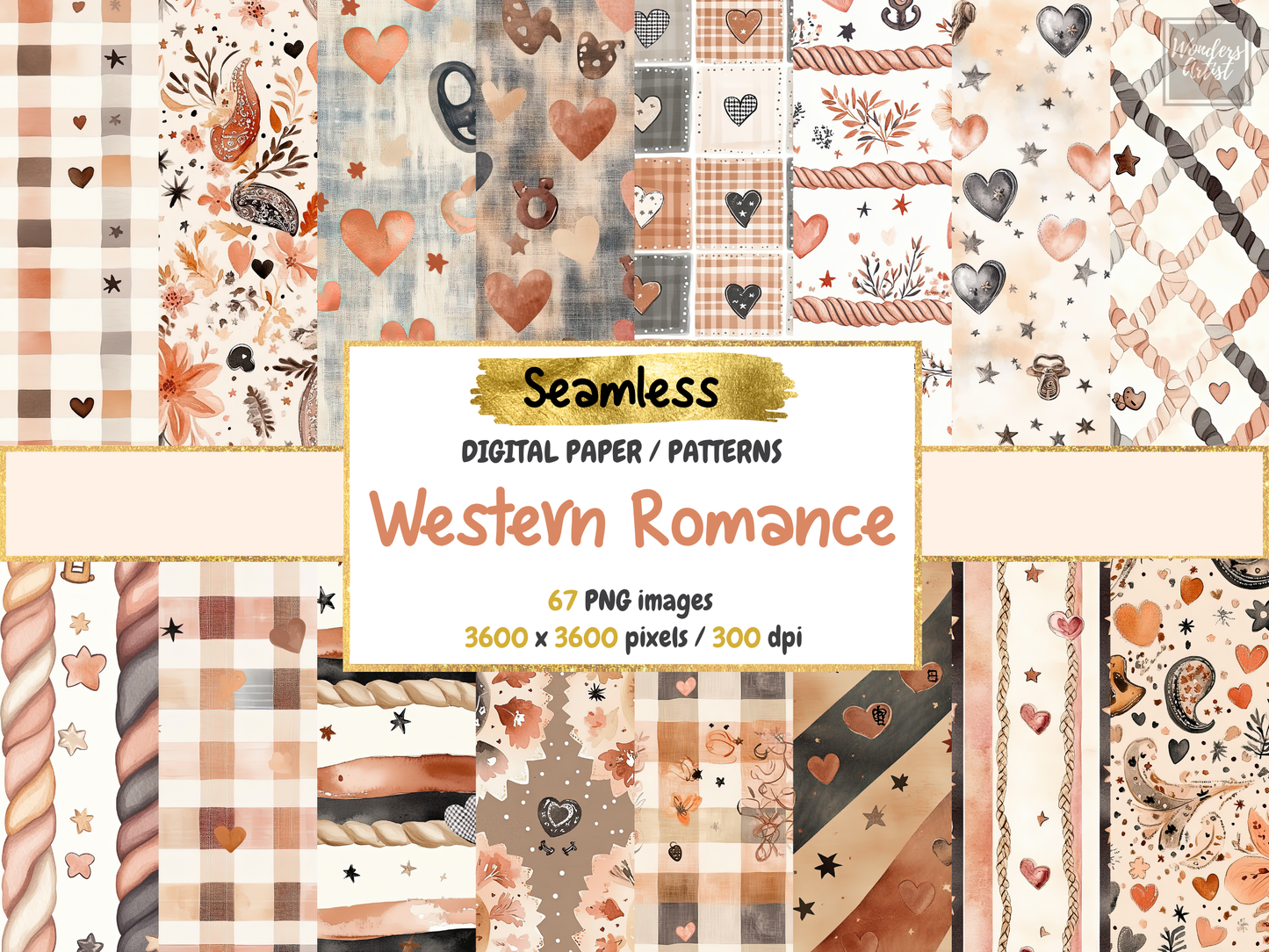 Western Romance Digital Paper