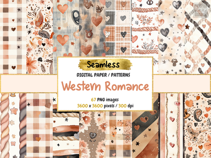 Western Romance Digital Paper