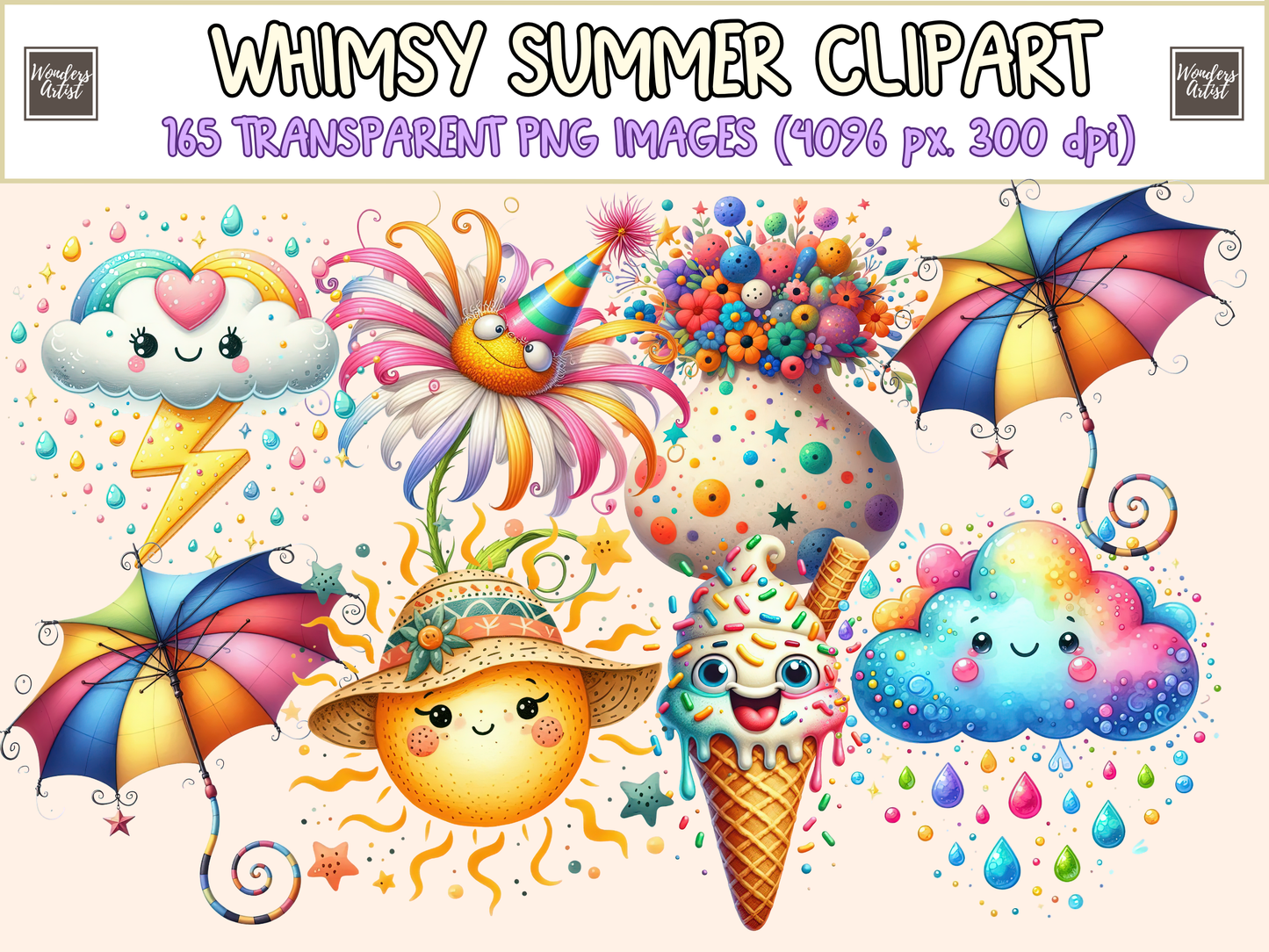 Whimsy Summer Clipart