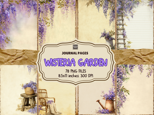 Wisteria Garden Journal Pages