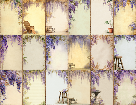 Wisteria Garden Journal Pages