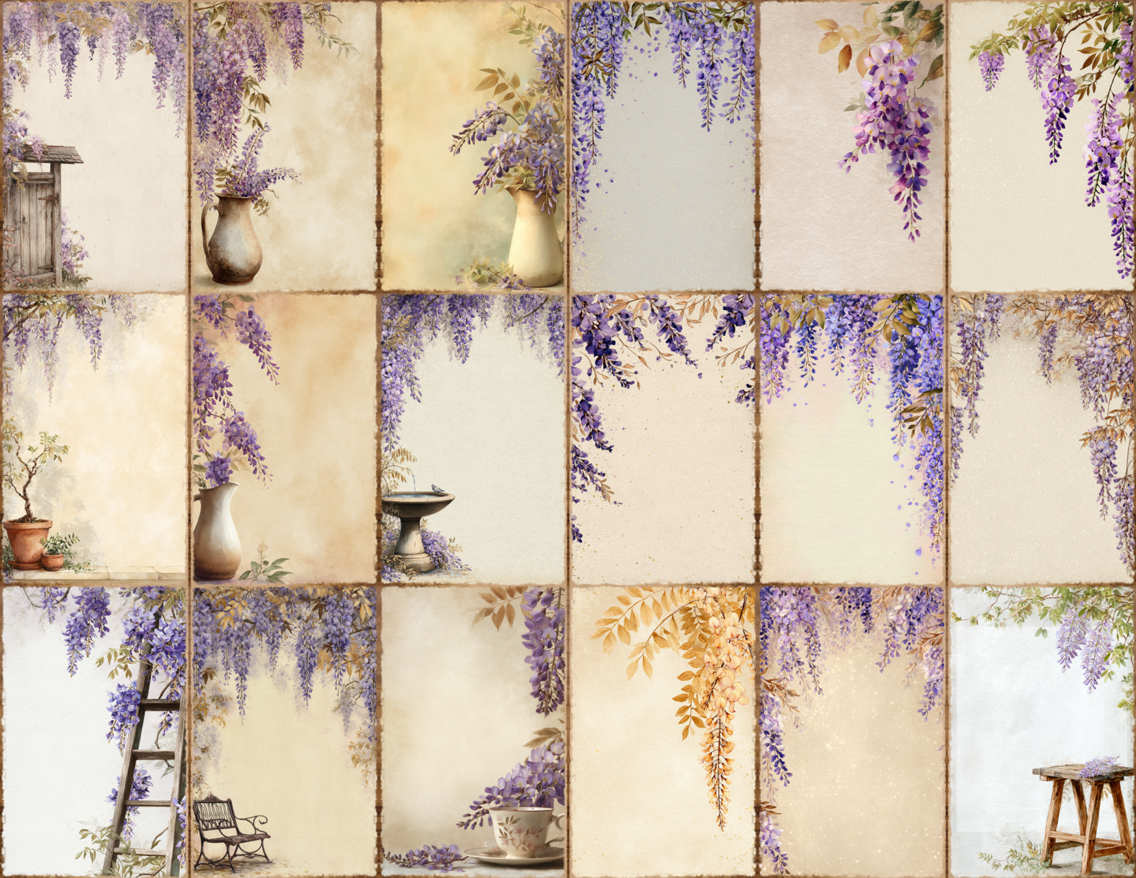 Wisteria Garden Journal Pages