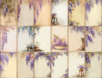 Wisteria Garden Journal Pages