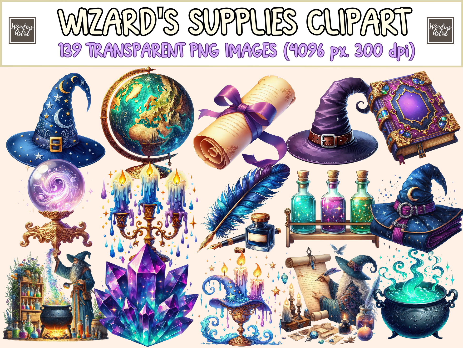 Wizard's Supplies Clipart