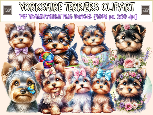 Yorkshire Terriers Clipart