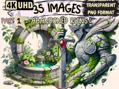 Abandoned Ruins Clipart - Wonders Artist