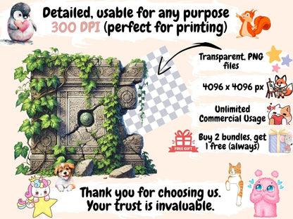 Abandoned Ruins Clipart - Wonders Artist