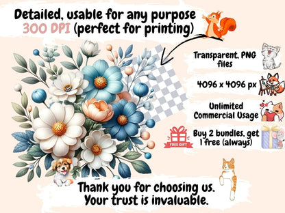 Abstract Flowers Clipart Abstract flora - Wonders Artist