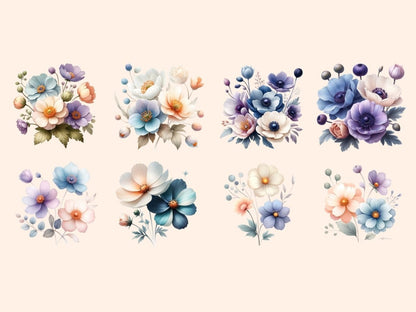 Abstract Flowers Clipart Abstract flora - Wonders Artist