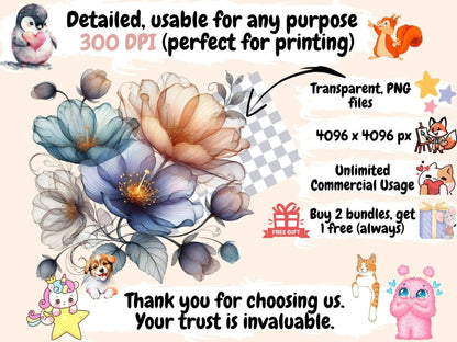 Abstract Flowers (P10) Clipart abstract flowers - Wonders Artist