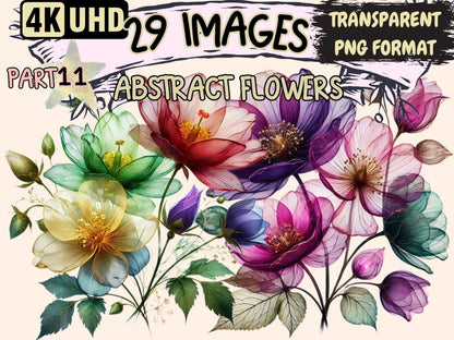 Abstract Flowers (P11) Clipart abstract flowers - Wonders Artist