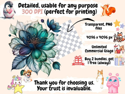 Abstract Flowers (P11) Clipart abstract flowers - Wonders Artist