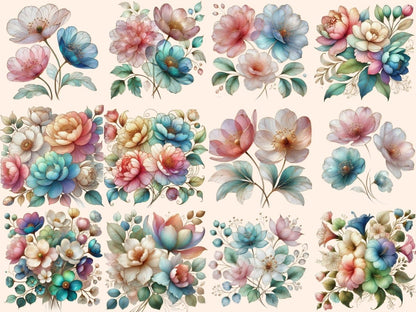 Abstract Flowers (P2) Clipart Abstract clip art - Wonders Artist