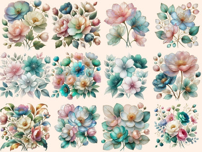 Abstract Flowers (P2) Clipart Abstract clip art - Wonders Artist