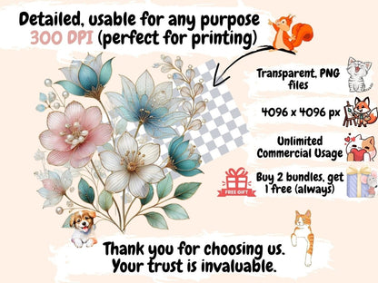 Abstract Flowers (P2) Clipart Abstract clip art - Wonders Artist