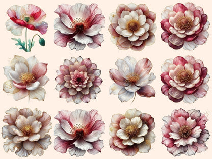 Abstract Flowers (P3) Clipart Abstract clip art - Wonders Artist