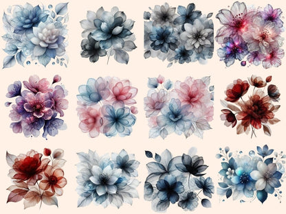 Abstract Flowers (P5) Clipart Abstract clip art - Wonders Artist