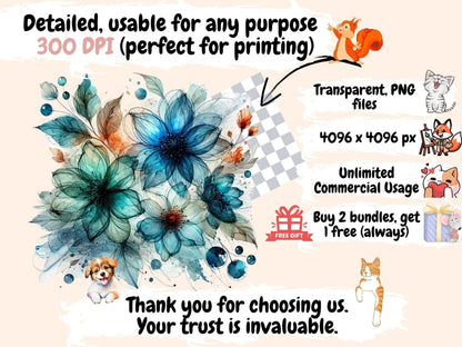 Abstract Flowers (P5) Clipart Abstract clip art - Wonders Artist