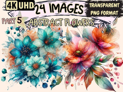 Abstract Flowers (P5) Clipart Abstract clip art - Wonders Artist