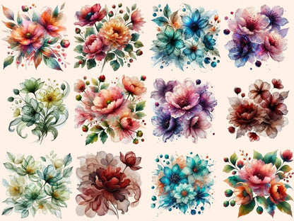 Abstract Flowers (P5) Clipart Abstract clip art - Wonders Artist