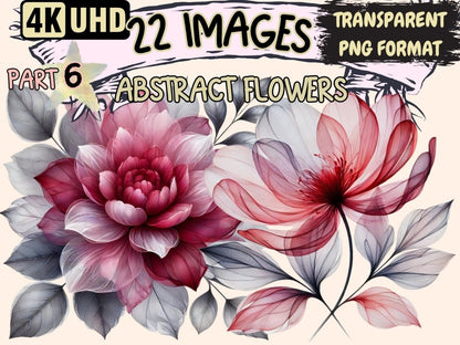 Abstract Flowers (P6) Clipart abstract florals png - Wonders Artist