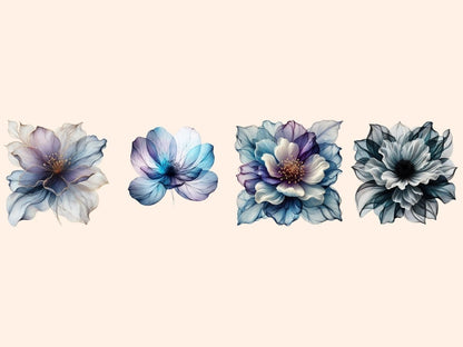 Abstract Flowers (P8) Clipart abstract flowers - Wonders Artist