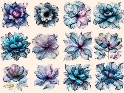 Abstract Flowers (P8) Clipart abstract flowers - Wonders Artist