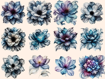 Abstract Flowers (P8) Clipart abstract flowers - Wonders Artist