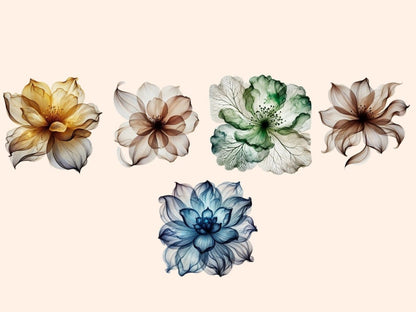 Abstract Flowers (P9) Clipart abstract flowers - Wonders Artist