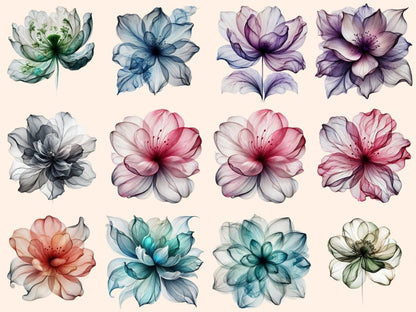 Abstract Flowers (P9) Clipart abstract flowers - Wonders Artist