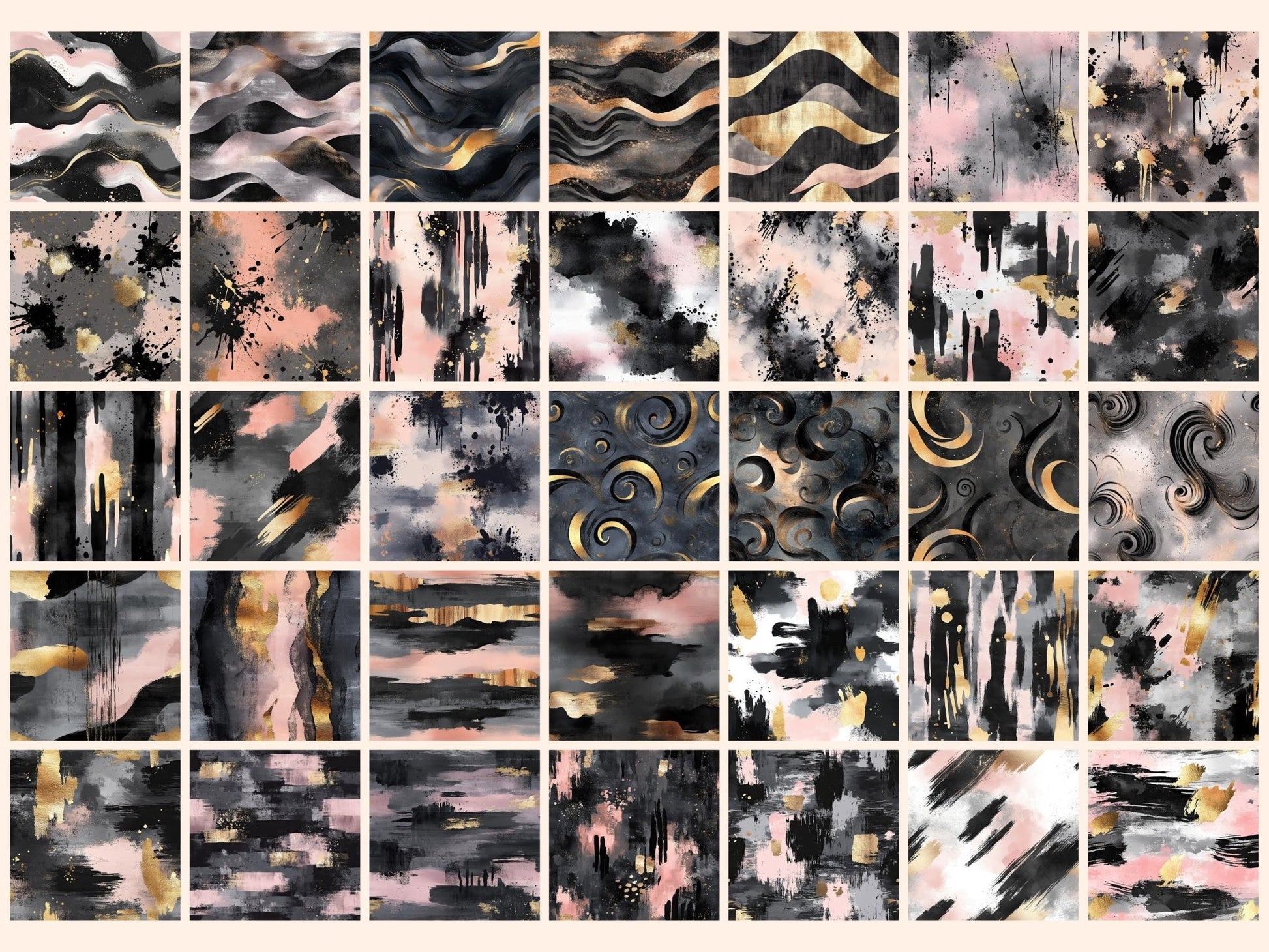 Abstract Ink Seamless Digital Paper - High - Quality Instant Digital Download for Creative Projects