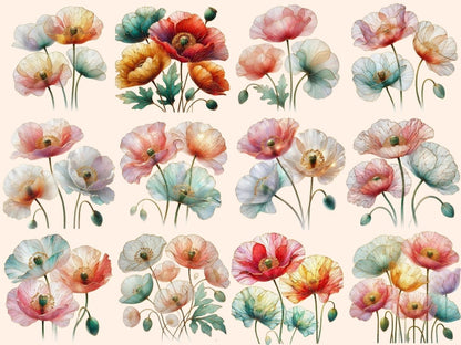 Abstract Poppies Clipart Abstract clip art - Wonders Artist