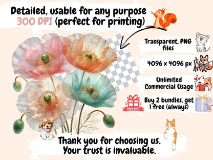 Abstract Poppies Clipart Abstract clip art - Wonders Artist