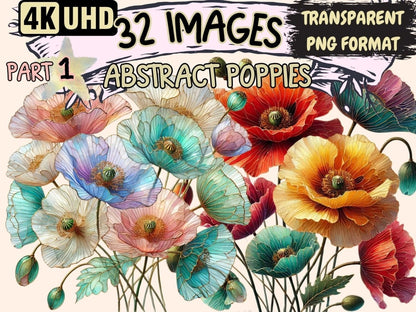 Abstract Poppies Clipart Abstract clip art - Wonders Artist