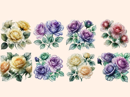 Abstract Roses Clipart abstract floral - Wonders Artist