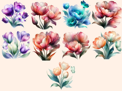 Abstract Tulips (P2) Clipart Abstract clip art - Wonders Artist