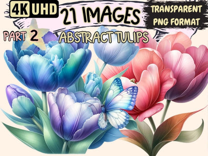 Abstract Tulips (P2) Clipart Abstract clip art - Wonders Artist