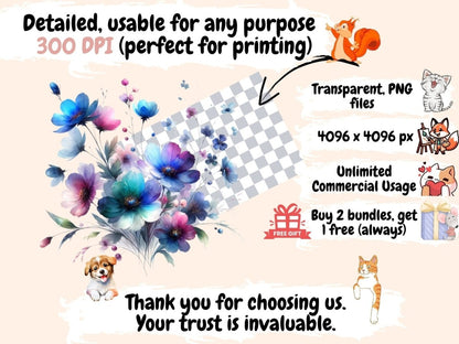 Abstract Wildflowers Clipart Abstract clip art - Wonders Artist