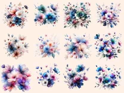 Abstract Wildflowers Clipart Abstract clip art - Wonders Artist